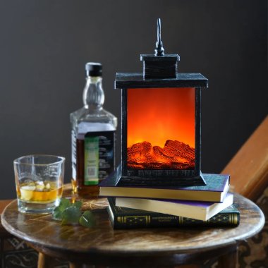 Фотография товара 'Laitcom B3327 Светодиодный Фонарь-Камин с Имитацией Живого Огня на Батарейках'