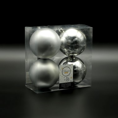 Фотография товара 'Laitcom 9022166 Набор Елочных Шаров 4 шт, 10 см'