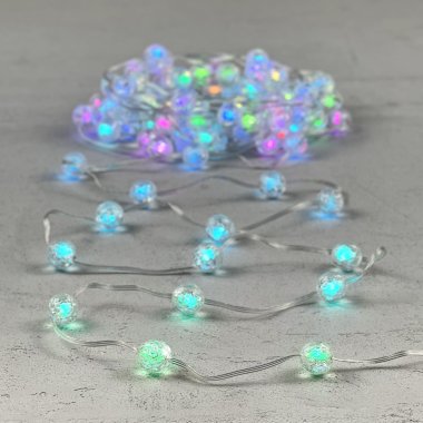 Фотография товара 'Laitcom MBSmart100-10-5RGB 00-196 Гирлянда Шарики Смарт 10м 5В, Диаметр Шарика 20мм, 100 LED'