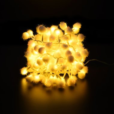 Фотография товара 'Laitcom PSH128-80-1WW Гирлянда "Снежные Шарики" 2м 24В, 128LED'