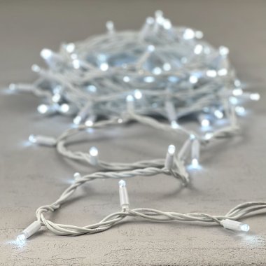 Фотография товара 'Laitcom LL100-8-2W 04-137 Гирлянда Нить 10м Белая 220В, 100 LED'