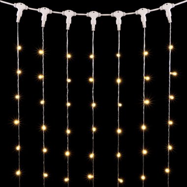 Фотография товара 'Laitcom PCL601CAP-10-2EWW 01-154 Гирлянда Занавес с Колпачком 1 x 6 м 220В, 600 LED'