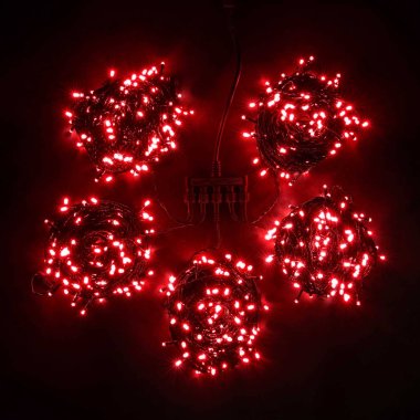 Фотография товара 'Laitcom KDD1000BLW-11-1R Комплект 5 Нитей по 20м с Мерцанием, 1000 LED'