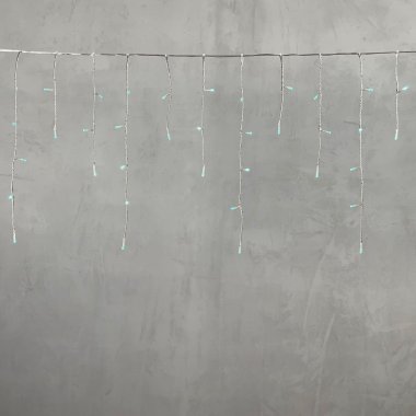 Фотография товара 'Laitcom ECC100-10-8A Гирлянда Бахрома на Батарейках 3 х 0,5 м Аква'