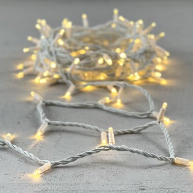 Фотография товара 'Laitcom LL100-8-1WW 04-117 Гирлянда Нить 10м Тепло-Белая 24В, 100 LED'