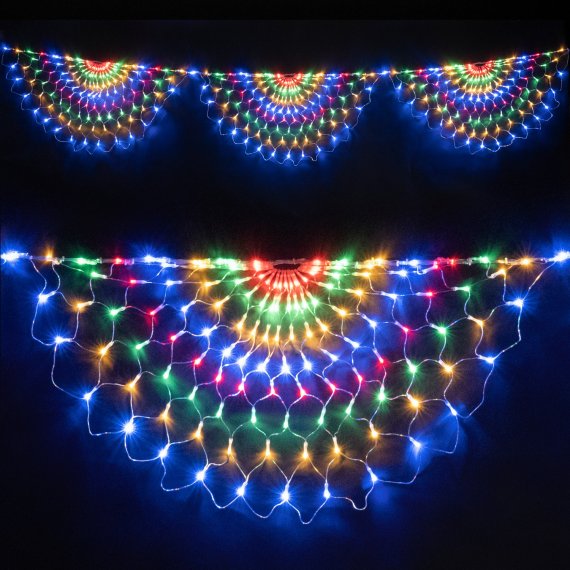 Фотография товара 'Laitcom RNL384-5W-10-2M 17-030 Светодиодная Сеть Радужная 3 x 0,5 м 384 LED'