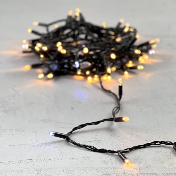 Фотография товара 'Laitcom PST100BLWCAP-11-1EW Гирлянда Нить с Колпачком 10м Экстра'