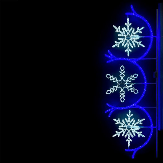 Фотография товара 'Laitcom LC-13401 13-401 Светодиодная Консоль «Три снежинки» 80 х 250 см'