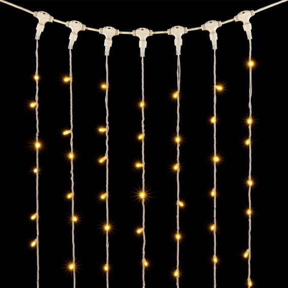 Фотография товара 'Laitcom PCL1802CAP-8-2WW Гирлянда Занавес с Колпачком 2 x 9 м'