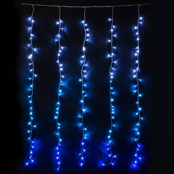 Фотография товара 'Laitcom ESI321-SH10-1WB Гирлянда Занавес с Эффектом Бегущий Огонь 2 x 3,3 м'