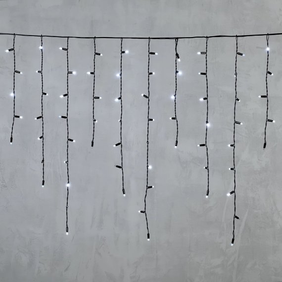 Фотография товара 'Laitcom PIL180BLWCAP-11-2W Гирлянда Бахрома с Колпачком 3,2 x 0,9 м с Мерцанием Диода 220В, 180 LED'