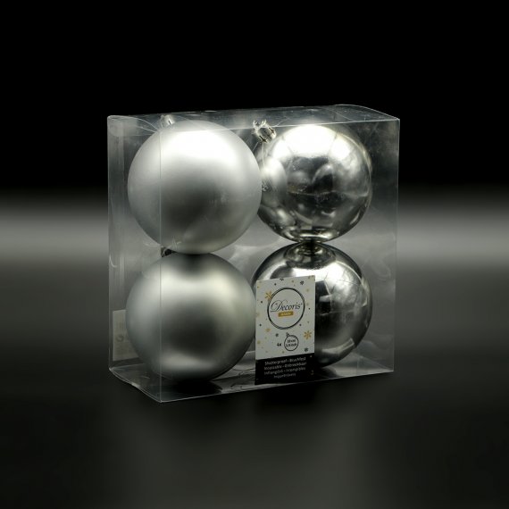 Фотография товара 'Laitcom 9022166 Набор Елочных Шаров 4 шт, 10 см'