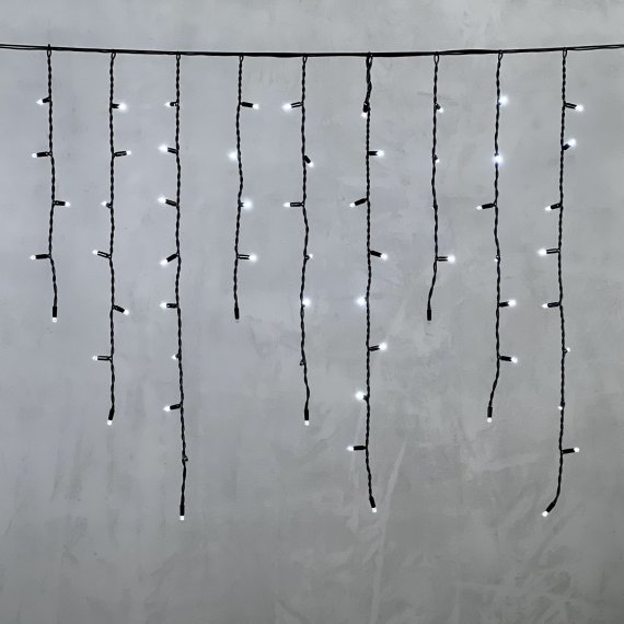 Фотография товара 'Laitcom LL168BLW-1-2W Гирлянда Бахрома 3,2 x 0,9 м с Мерцанием Диода 220В, 168 LED'