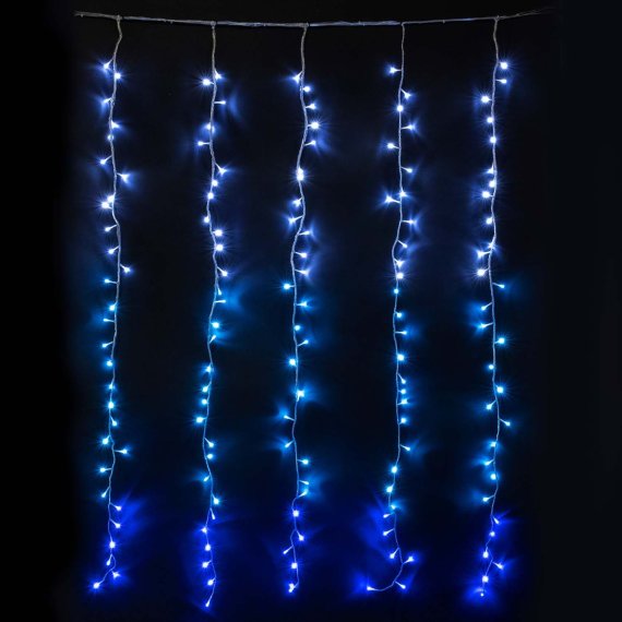 Фотография товара 'Laitcom ESI150-SH10-1WB Гирлянда Занавес с Эффектом Бегущий Огонь 2 x 1,6 м'