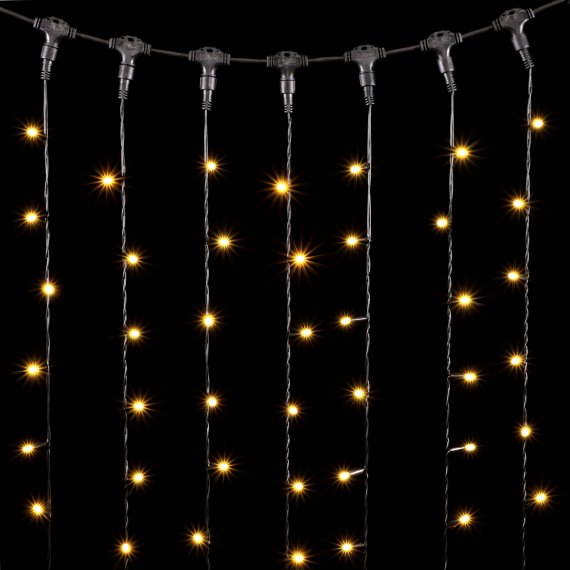 Фотография товара 'Laitcom PCL601CAP-11-2CH 01-148 Гирлянда Занавес с Колпачком 1 x 6 м 600 LED'