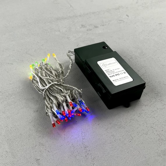 Фотография товара 'Laitcom EST50-4W10-8M Гирлянда Нить на Батарейках 5м'