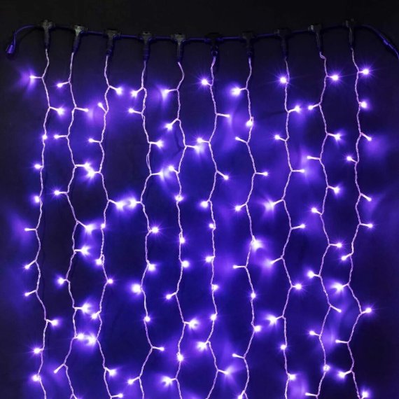 Фотография товара 'Laitcom PCL602CAP-10-2PU 01-158 Гирлянда Занавес с Колпачком 2 x 3 м 220В, 600 LED'