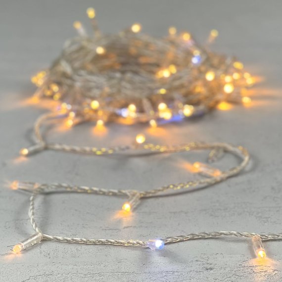 Фотография товара 'Laitcom PST100BLWCAP-10-2EW Гирлянда Нить с Колпачком 10м Экстра с Мерцанием'