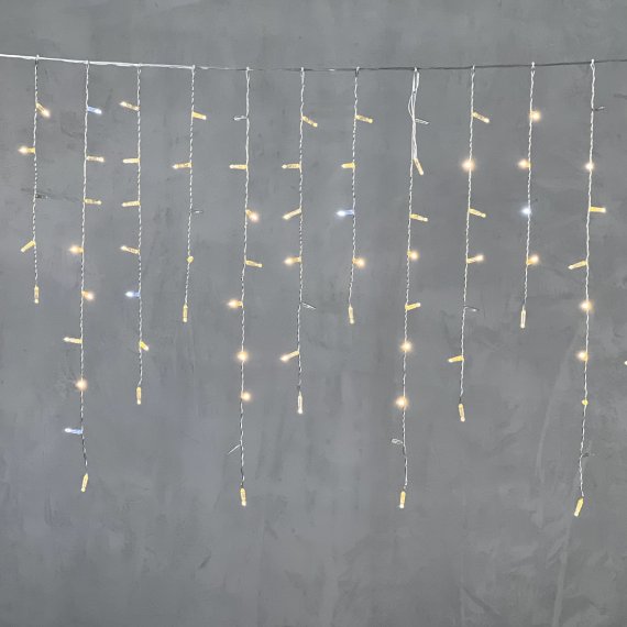 Фотография товара 'Laitcom PIL180BLWCAP-10-2WW Гирлянда Бахрома с Колпачком 3,2 x 0,9 м с Мерцанием Диода 220В, 180 LED'