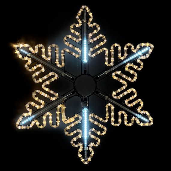 Фотография товара 'Laitcom LC-13130 Светодиодная Снежинка "Black Edition" ?0,8м'
